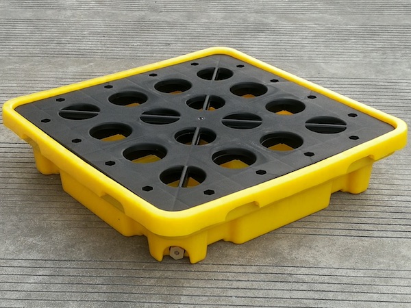 Single Drum Spill Pallet with Drain