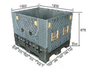Collapsible Pallet Bulk Container