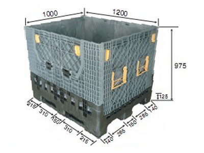 Folding Plastic Pallet Box 